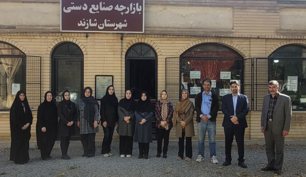 بازدید سرپرست اداره‌کل میراث‌فرهنگی استان مرکزی از بازارچه صنایع‌دستی شازند و بررسی ظرفیت‌های توسعه هنرهای سنتی