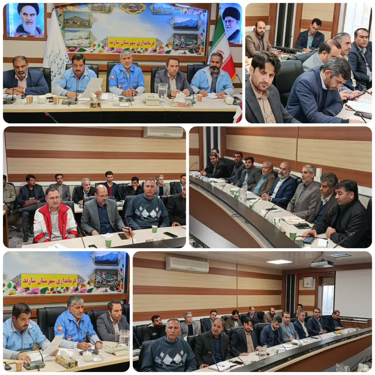 ششمین جلسه ستاد مدیریت بحران شهرستان شازند برگزار شد