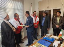 آیین تکریم و معارفه رئیس جمعیت هلال‌احمر شهرستان شازند