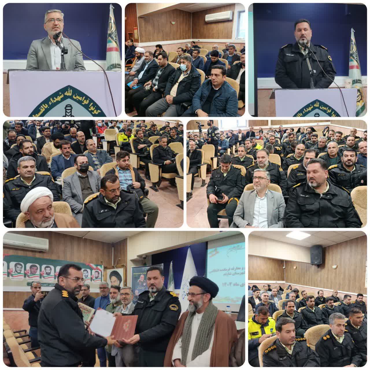 تجلیل از خدمات سرهنگ محمد رضایی در آیین تکریم و معارفه