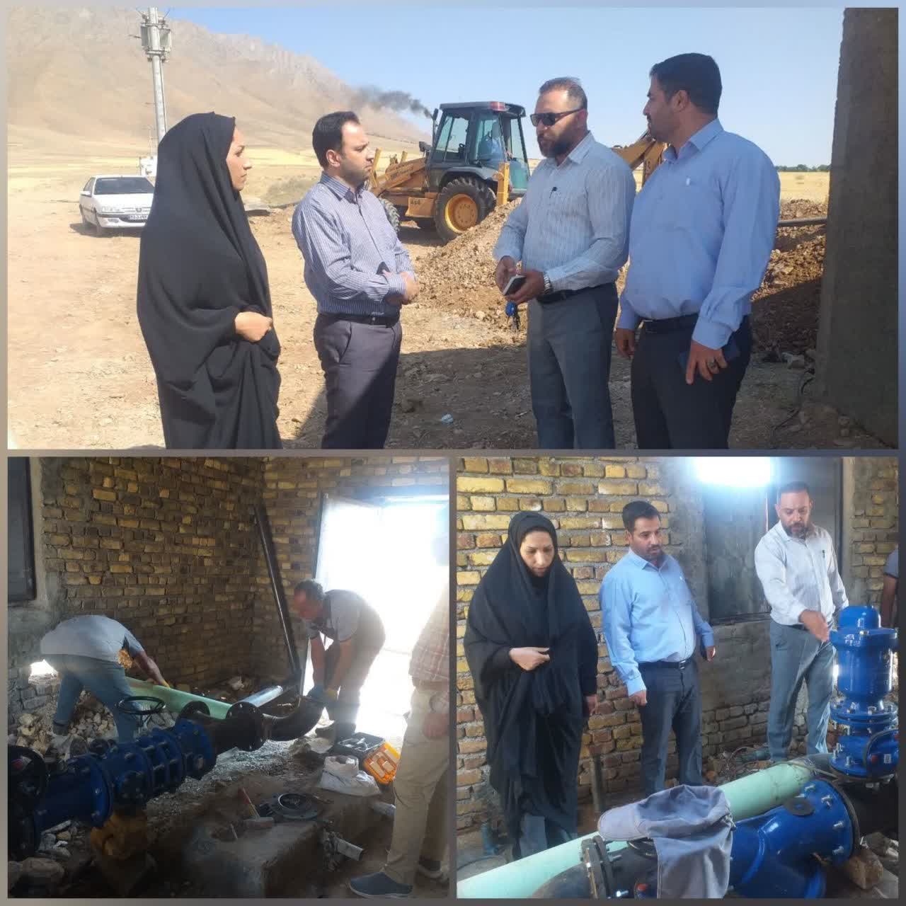 رفع مشکل کم‌آبی شهر شازند و چند روستای بخش مرکزی با پیگیری فرماندار شهرستان